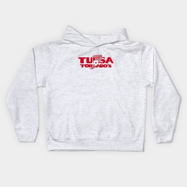 Defunct Tulsa Tornados Soccer 1985 Kids Hoodie by LocalZonly